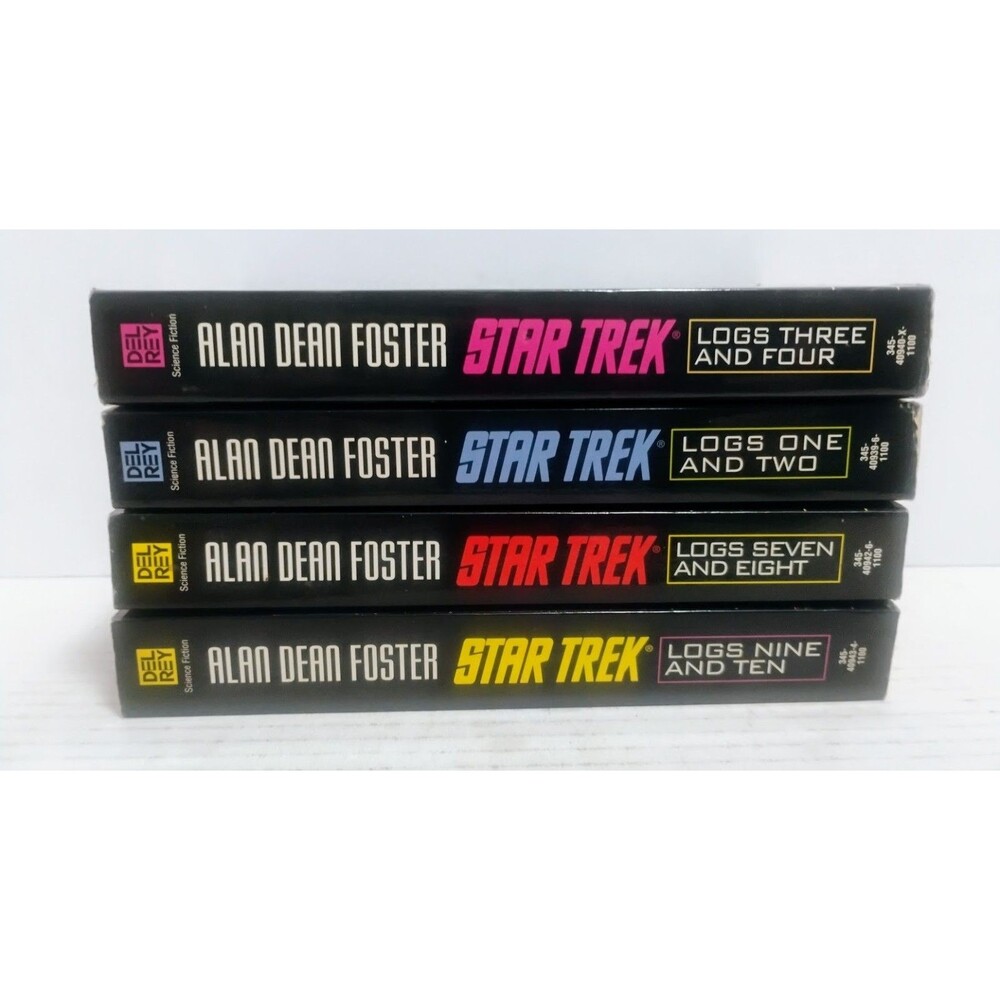 DEL REY 1996 STAR TREK 30TH ANNIVERSARY LOGS PAPERBACK SET BY ALAN DEAN FOSTER
